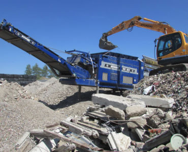 trommel screen working on c and d