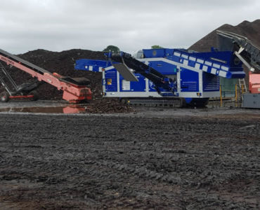 windsifter cleaning compost